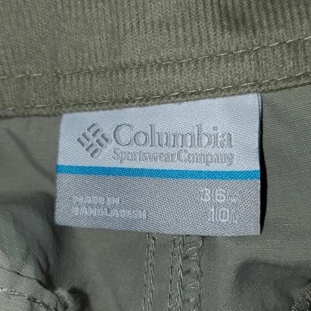 Men's Columbia Cargo Flat Front Khaki Shorts Size 36 Inseam 10 - Picture 9 of 11